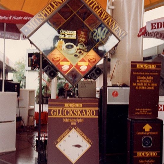 Point of Sale Eventmodul mit Werbeflächen als Kundenlösung