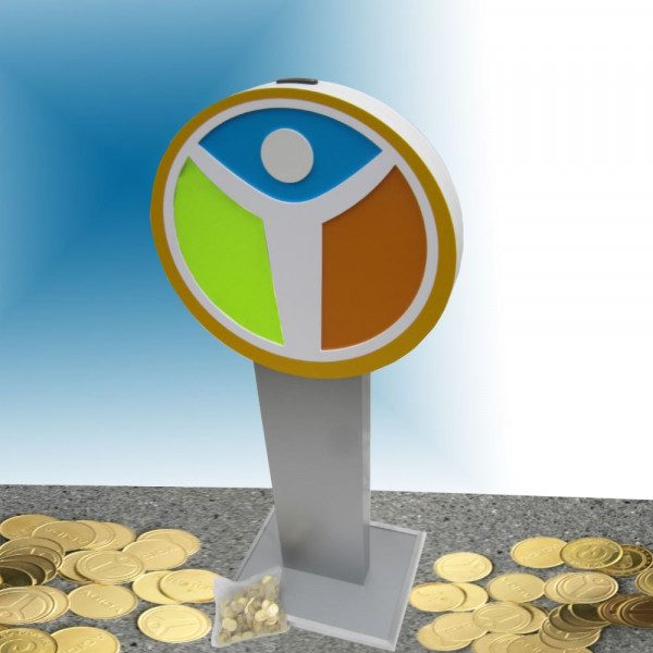 Münzscanner-Logo als Glücksbilder zur Gewinnausspielung 